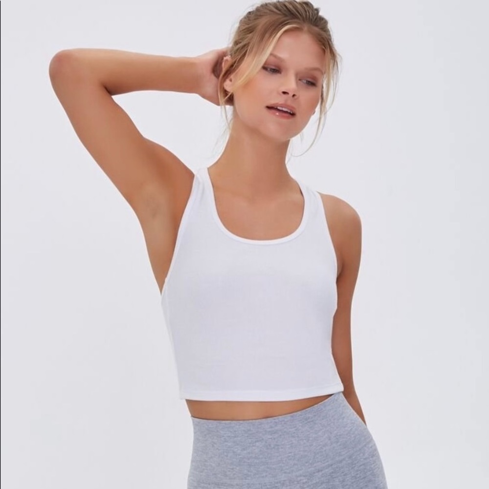 Crop razor back tank